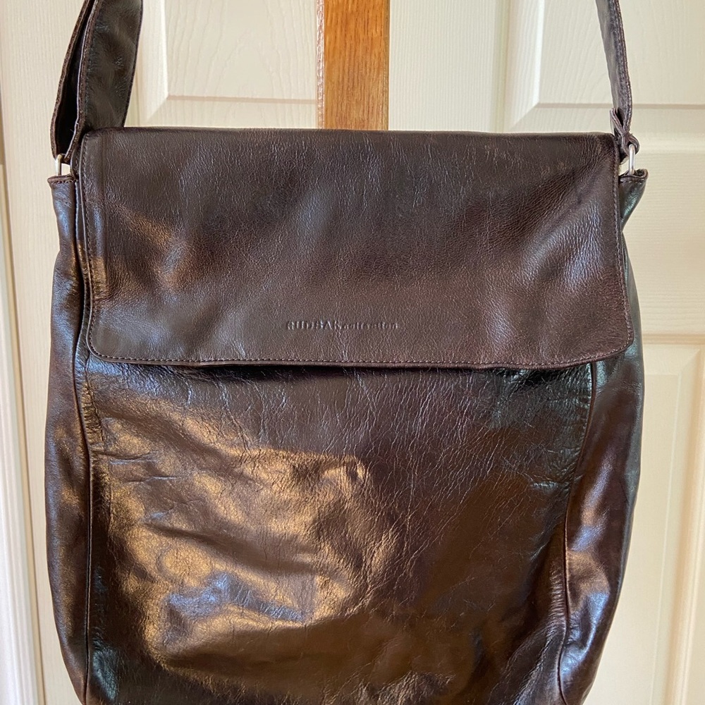 RUDSAK Brown Leather Crossbody Bag